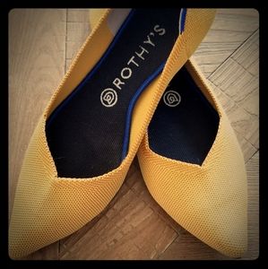 Rothy's Marigold point toe flats